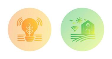 Idea and Smart Farm Icon vector