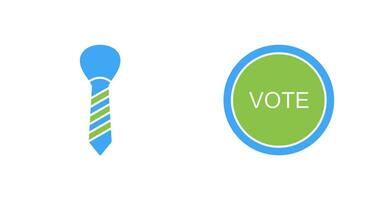 Tie and Vote Link Icon vector