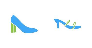 tacones y elegante icono vector