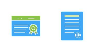 quality assurance and press release Icon vector