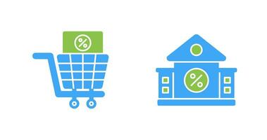 compras impuesto y inmuebles icono vector