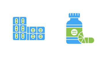 Aspirin and Vitamins Icon vector