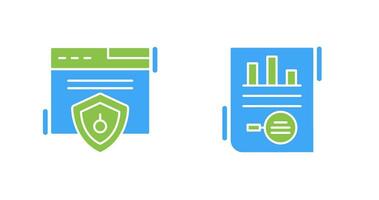 Web Security and Market Research Icon vector