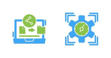 File Share and SEO Performance Icon vector