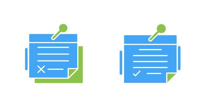 Note and Note Icon vector