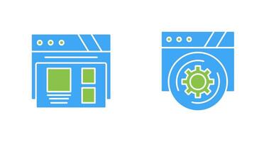 Layout and Setting Icon vector