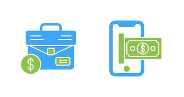 Suitcase and Smartphone Icon vector