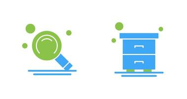 Search and Table Icon vector