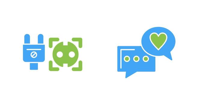 Socket and Chat Icon vector
