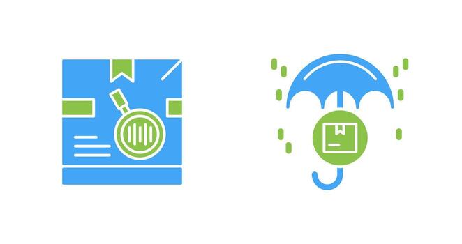 tracking code and protection Icon vector