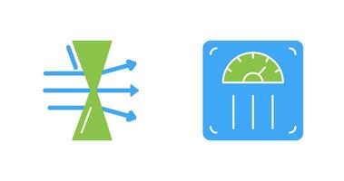 Dispersion and Weight Scale Icon vector