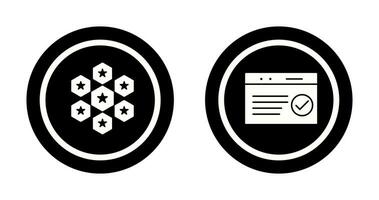 reputaion management and qc passed  Icon vector