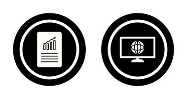 data files and weather global Icon vector
