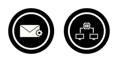 message setting and internet connectivity  Icon vector