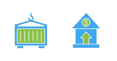 Property Value and Container Icon vector