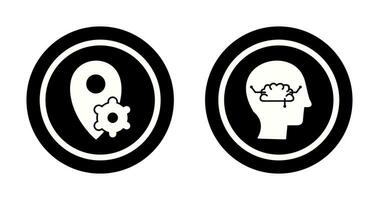 thinking and knowledge  Icon vector