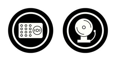 ring alarm and fire alarm  Icon vector