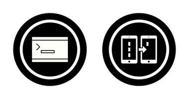 console and data transfer Icon vector