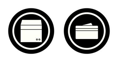 box and wallet Icon vector