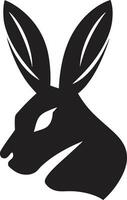 negro vector Conejo un logo esa es Por supuesto a giro cabezas negro vector Conejo un logo esa es como rápido como eso es elegante