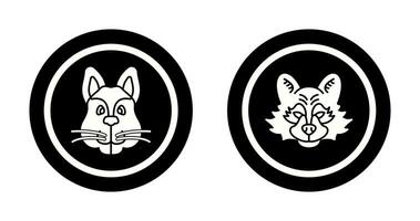 Squirrel and Raccoon Icon vector