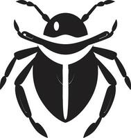 tribal escarabajo heráldica insecto dinastía marca vector