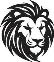 Graceful Roar Black Lion Vector Logo Savage Authority Lion Emblem Logo Design