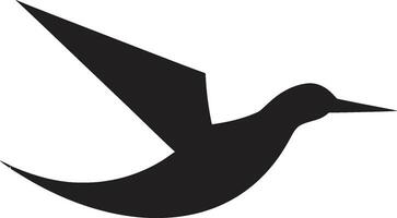 real resplandor desvelado Gaviota logo icono de ébano elegancia vector Gaviota símbolo en negro