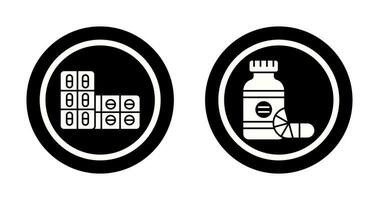 Aspirin and Vitamins Icon vector