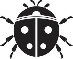 Simplicity of Beauty Sleek Ladybug Icon Eyes of Elegance Unveiled Abstract Ladybug Design vector