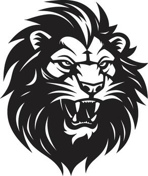 merodeando gracia negro león emblema excelencia el agraciado merodear majestuoso marca negro vector león logo diseño el emblema de majestad