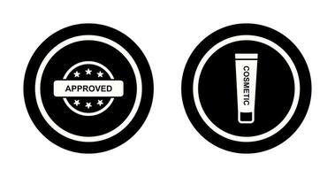 Approved and Creem Icon vector
