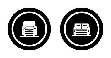 Armchair and Sofa Icon vector