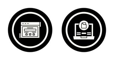 Rating and Data Storage Icon vector