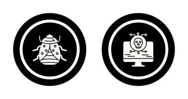 Bug and Virus Icon vector