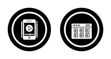 Smartphone and Online Course Icon vector