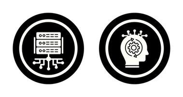 Server and Skills Icon vector