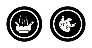 Heart Attack and hashtray Icon vector