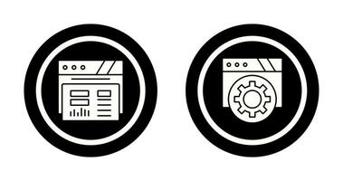 Dashboard and Browser Icon vector