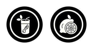 Mojito and Lemon Icon vector