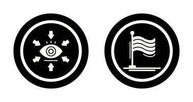 Visualization and Flag Icon vector