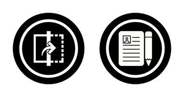 reflect and cv  Icon vector