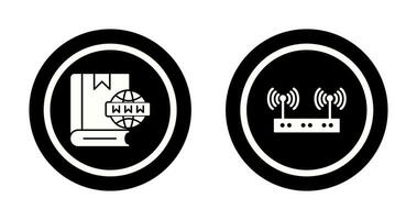 Website and Wireless Icon vector