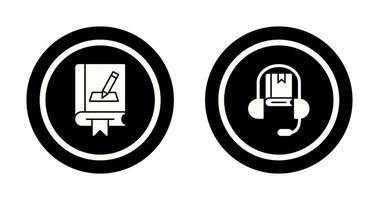 Editing and Audio Book Icon vector