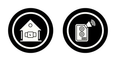 Smartwatch and Speaker Icon vector