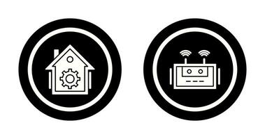 Home Automation and Router Icon vector