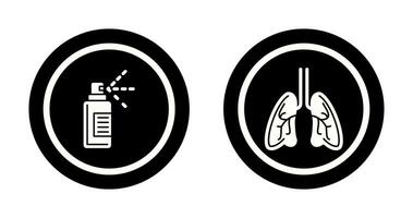 Hand  and Lungs Icon vector