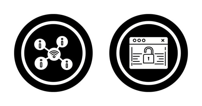 wifi and password Icon vector