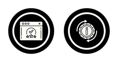 rating and refresh  Icon vector