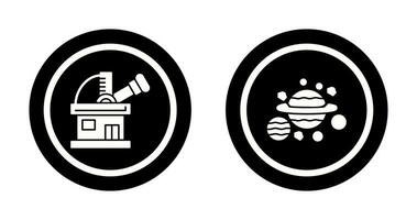 observatory and planets Icon vector
